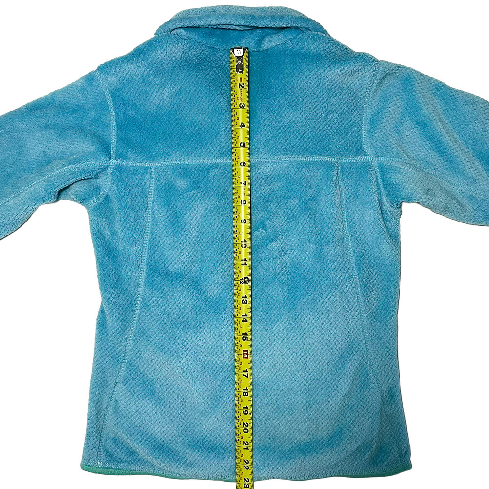 Patagonia Re-Tool Half Snap Fleece Pullover Blue Green Trim Women’s S - Picture 6 of 10
